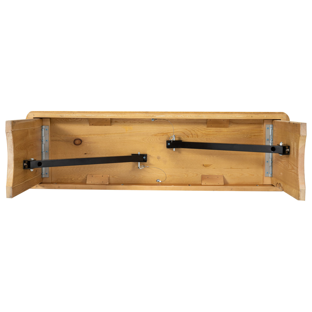 Light Natural |#| 40" x 12" Light Natural Solid Pine Folding Farm Bench