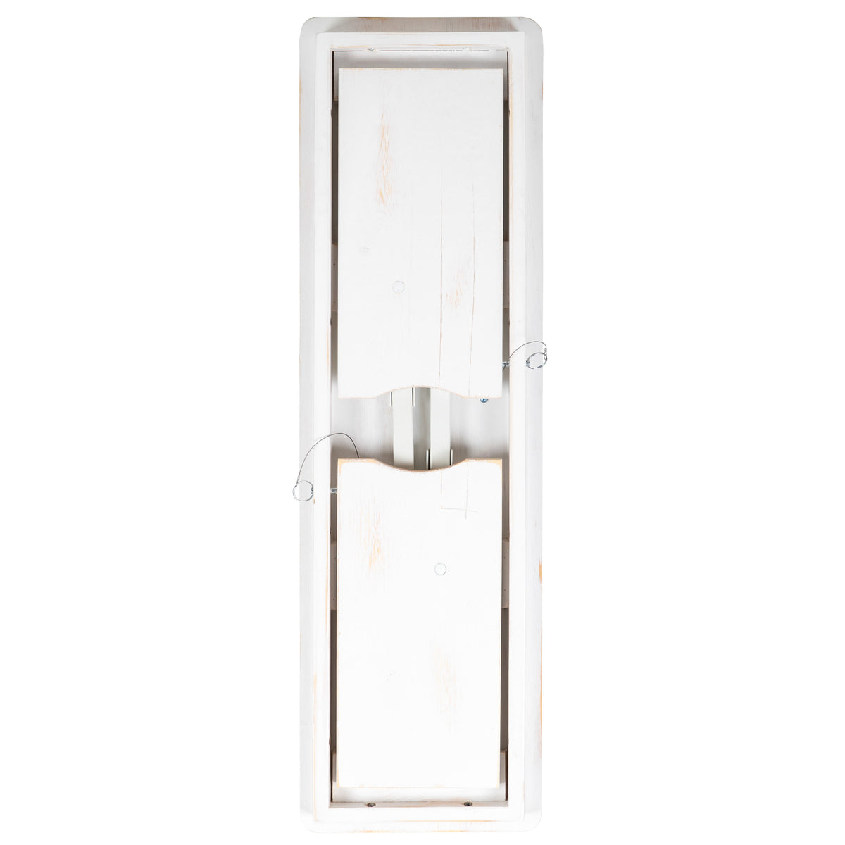 Antique Rustic White |#| 40" x 12" Antique Rustic White Solid Pine Folding Farm Bench - Portable Bench