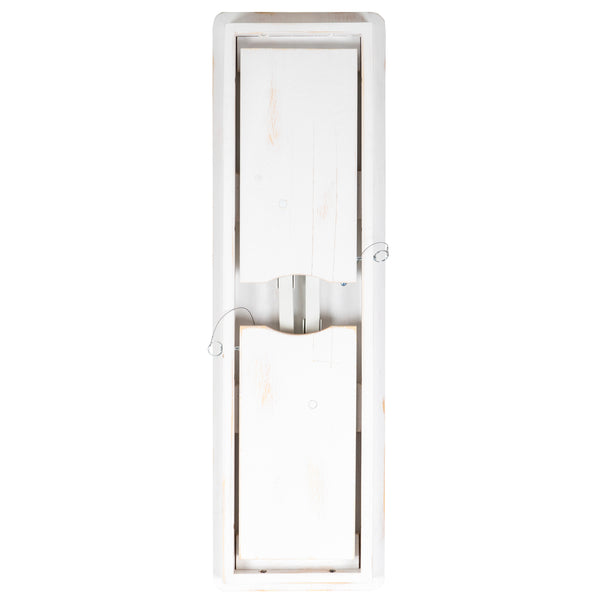 Antique Rustic White |#| 40" x 12" Antique Rustic White Solid Pine Folding Farm Bench - Portable Bench