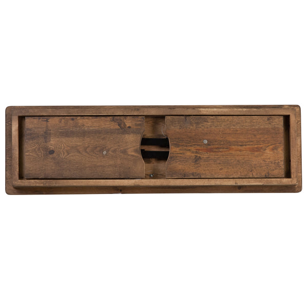 Antique Rustic |#| 40" x 12" Antique Rustic Solid Pine Folding Farm Bench