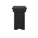 Black Wash |#| 40" x 12" Antique Solid Pine Farmhouse Folding Bench in Black Wash