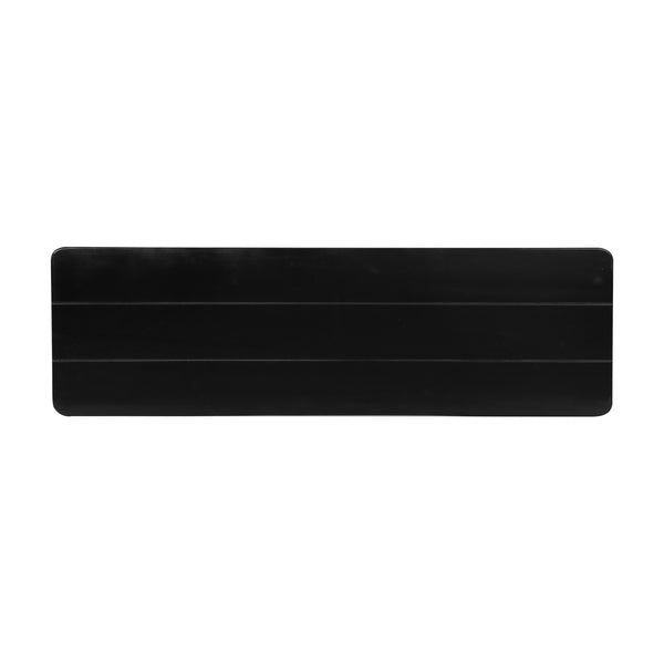 Black Wash |#| 40" x 12" Antique Solid Pine Farmhouse Folding Bench in Black Wash