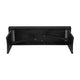 Black Wash |#| 40" x 12" Antique Solid Pine Farmhouse Folding Bench in Black Wash