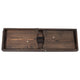 Mahogany |#| 40" x 12" Mahogany Solid Pine Folding Farm Bench