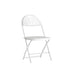 White |#| 650 lb. Capacity White Plastic Fan Back Folding Chair-Commercial & Event Chairs