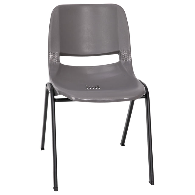 HERCULES Series 661 lb. Capacity Ergonomic Shell Stack Chair with 16'' Seat Height - View 1