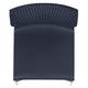 Navy |#| Home and Office Navy Full Back Stack Chair with Gray Frame - Guest Chair