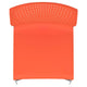 Orange |#| Home and Office Orange Full Back Stack Chair with Gray Frame - Guest Chair