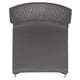 Gray |#| Home and Office Gray Full Back Stack Chair with Black Frame - Guest Chair