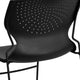 Black |#| 661 lb. Capacity Black Full Back Stack Chair with Black Frame