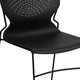 Black |#| 661 lb. Capacity Black Full Back Stack Chair with Black Frame