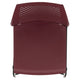 Burgundy |#| Home and Office Burgundy Sled Base Stack Chair with Air-Vent Back - Guest Chair