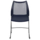 Navy |#| Home and Office Navy Sled Base Stack Chair with Air-Vent Back - Guest Chair