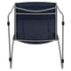 Navy |#| Home and Office Navy Sled Base Stack Chair with Air-Vent Back - Guest Chair