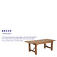 Antique Rustic |#| 7' x 40inch Rectangular Antique Rustic Solid Pine Folding Farm Table