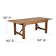 Antique Rustic |#| 7' x 40inch Rectangular Antique Rustic Solid Pine Folding Farm Table
