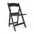 Black |#| Indoor/Outdoor Lightweight Wood Look Resin Folding Event Chair in Black