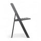 Black |#| Indoor/Outdoor Lightweight Wood Look Resin Folding Event Chair in Black