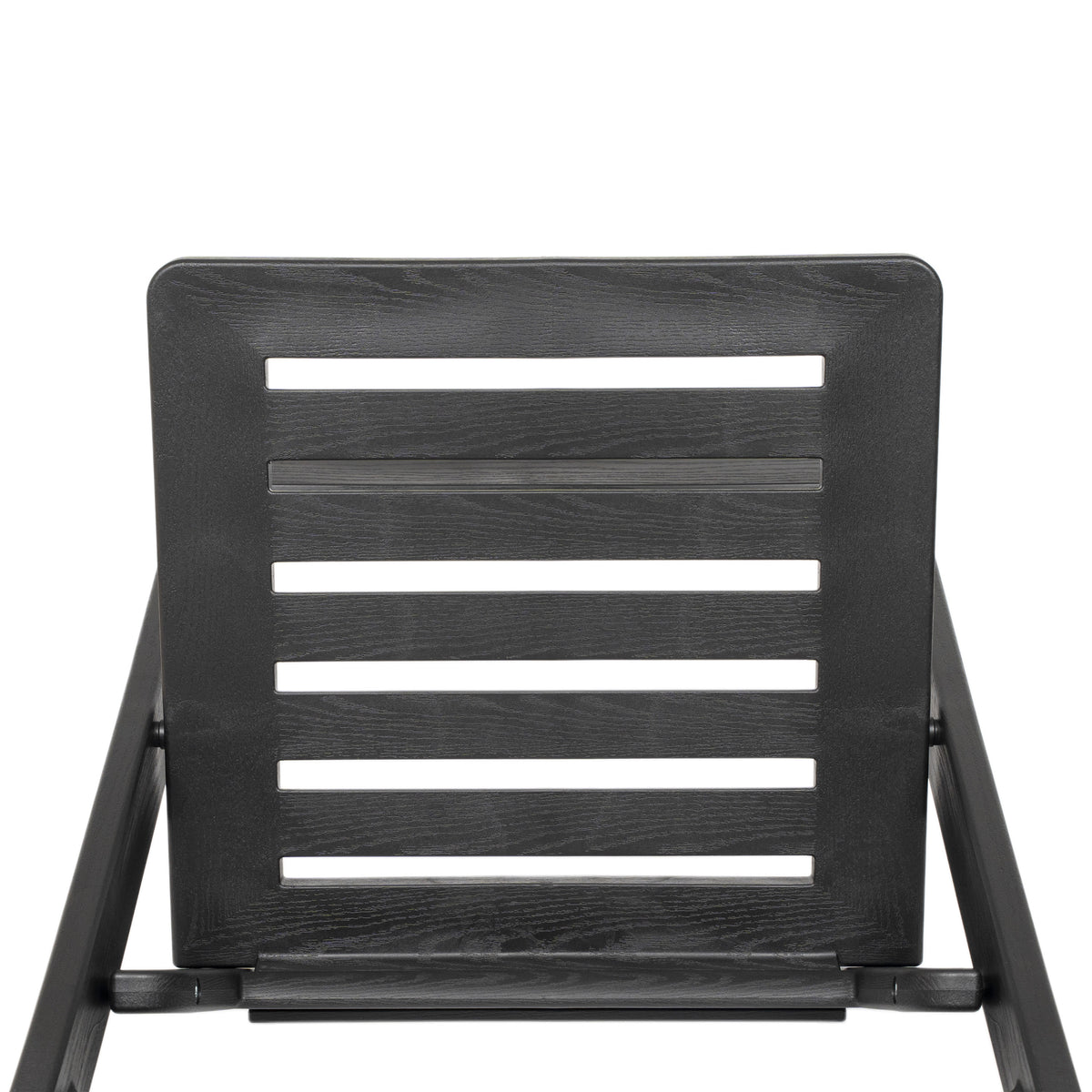 Black |#| Indoor/Outdoor Lightweight Wood Look Resin Folding Event Chair in Black