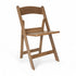 Chestnut |#| Indoor/Outdoor Lightweight Wood Look Resin Folding Event Chair in Chestnut
