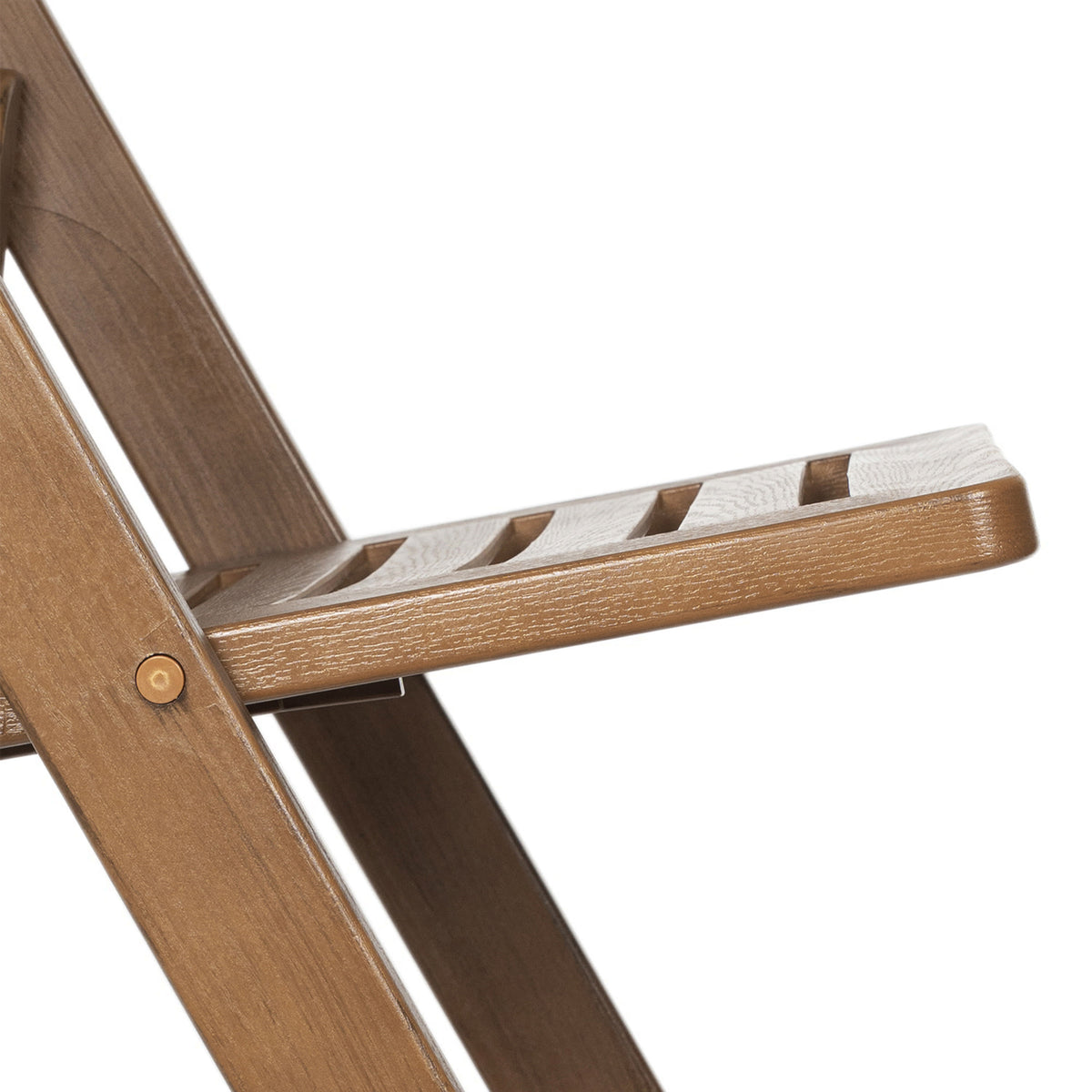 Chestnut |#| Indoor/Outdoor Lightweight Wood Look Resin Folding Event Chair in Chestnut