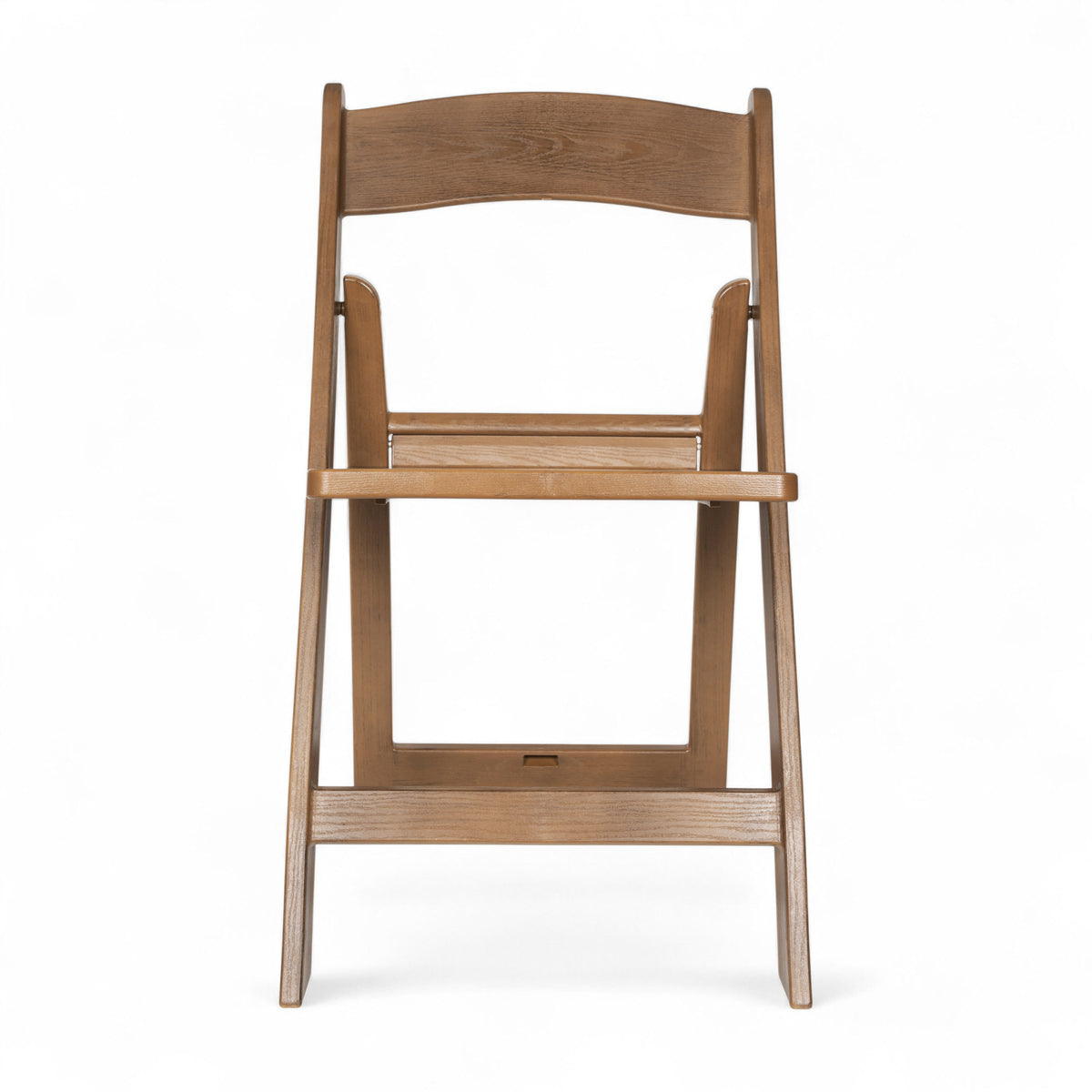 Chestnut |#| Indoor/Outdoor Lightweight Wood Look Resin Folding Event Chair in Chestnut
