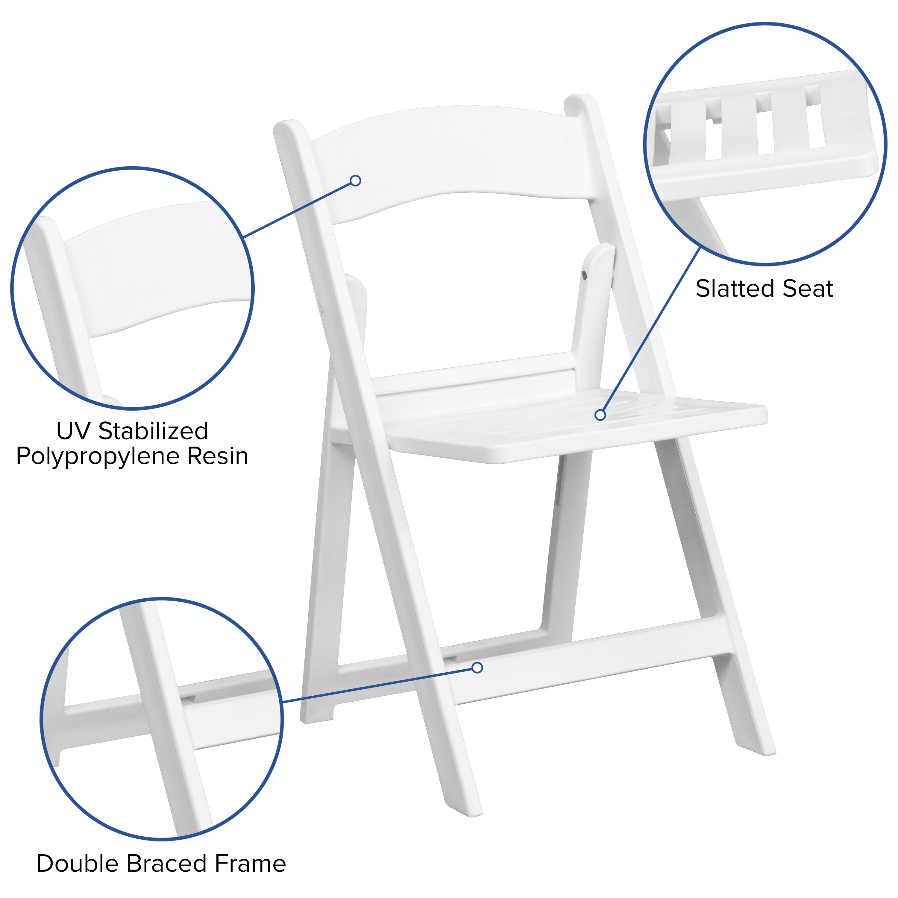 Resin Folding Chair LE-L-1-SLAT- – BizChair