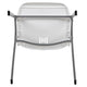 White |#| White Ergonomic Shell Student Stack Chair - Classroom Chair / Office Guest Chair