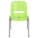 Green |#| Green Ergonomic Shell Student Stack Chair - Classroom Chair / Office Guest Chair