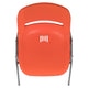 Orange |#| Orange Ergonomic Shell Student Stack Chair - Classroom Chair/Office Guest Chair