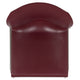 Burgundy |#| Home and Office Guest Chair Burgundy Full Back Contoured Sled Base Stack Chair