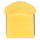 Yellow |#| Home and Office Guest Chair Yellow Full Back Contoured Sled Base Stack Chair