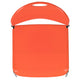 Orange Plastic/Black Frame |#| Orange Ultra-Compact School Stack Chair - Office Guest Chair/Student Chair