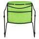 Green Plastic/Black Frame |#| Green Ultra-Compact School Stack Chair - Office Guest Chair/Student Chair