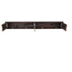 Mahogany |#| 8' x 12" Solid Pine Folding Farm Bench with 3 Legs in Antique Rustic Mahogany