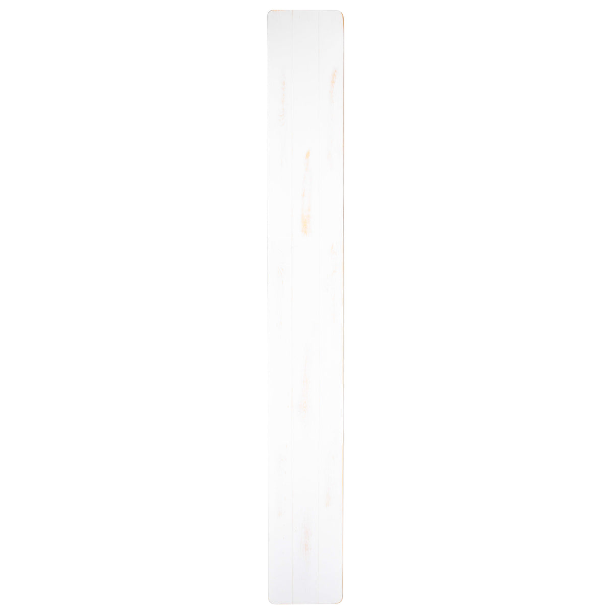 Antique Rustic White |#| 8' x 12" Antique Rustic White Solid Pine Folding Farm Bench - Portable Bench