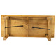 Light Natural |#| 8' x 40" Rectangular Antique Rustic Light Natural Solid Pine Folding Farm Table