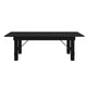 Black Wash |#| 8' x 40" Rectangular Rustic Solid Pine Farmhouse Folding Table in Black Wash
