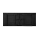 Black Wash |#| 8' x 40" Rectangular Rustic Solid Pine Farmhouse Folding Table in Black Wash