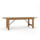 Antique Rustic |#| 8' x 40" Rectangular Antique Rustic Solid Pine Folding Farm Table