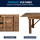 Antique Rustic |#| 8' x 40" Rectangular Antique Rustic Solid Pine Folding Farm Table