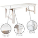 Antique Rustic White |#| 8' x 40" Rectangular Antique Rustic White Solid Pine Folding Farm Table