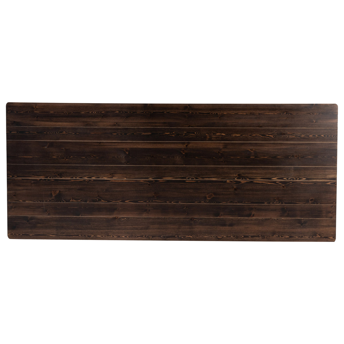 Mahogany |#| 8' x 40" Rectangular Antique Rustic Mahogany Solid Pine Folding Farm Table