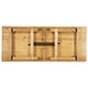 Light Natural |#| 8' x 40" Rectangular Antique Rustic Light Natural Solid Pine Folding Farm Table
