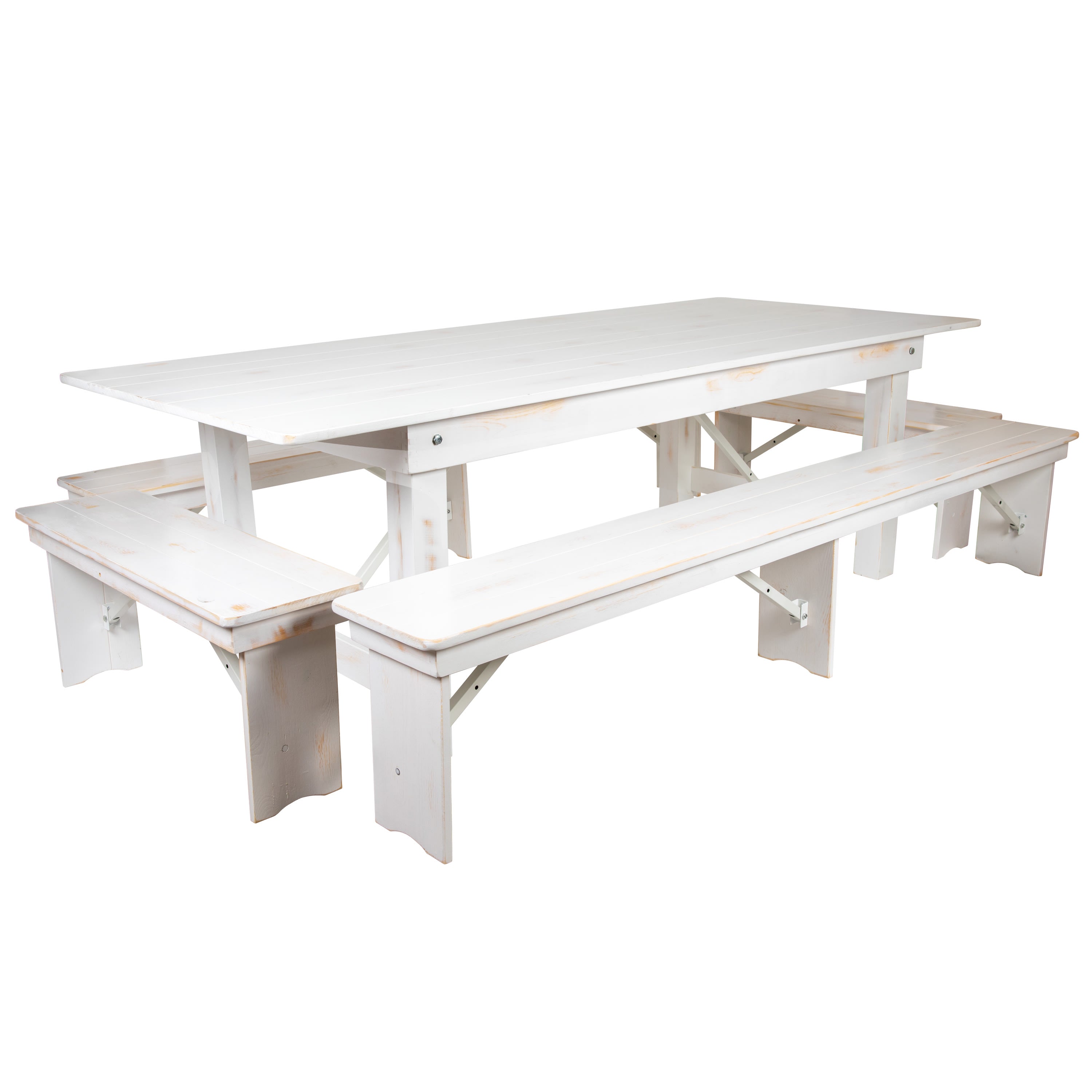 White 2025 bench set