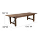 Antique Rustic |#| 9' x 40inch Antique Rustic Folding Farm Table and Two Bench Set