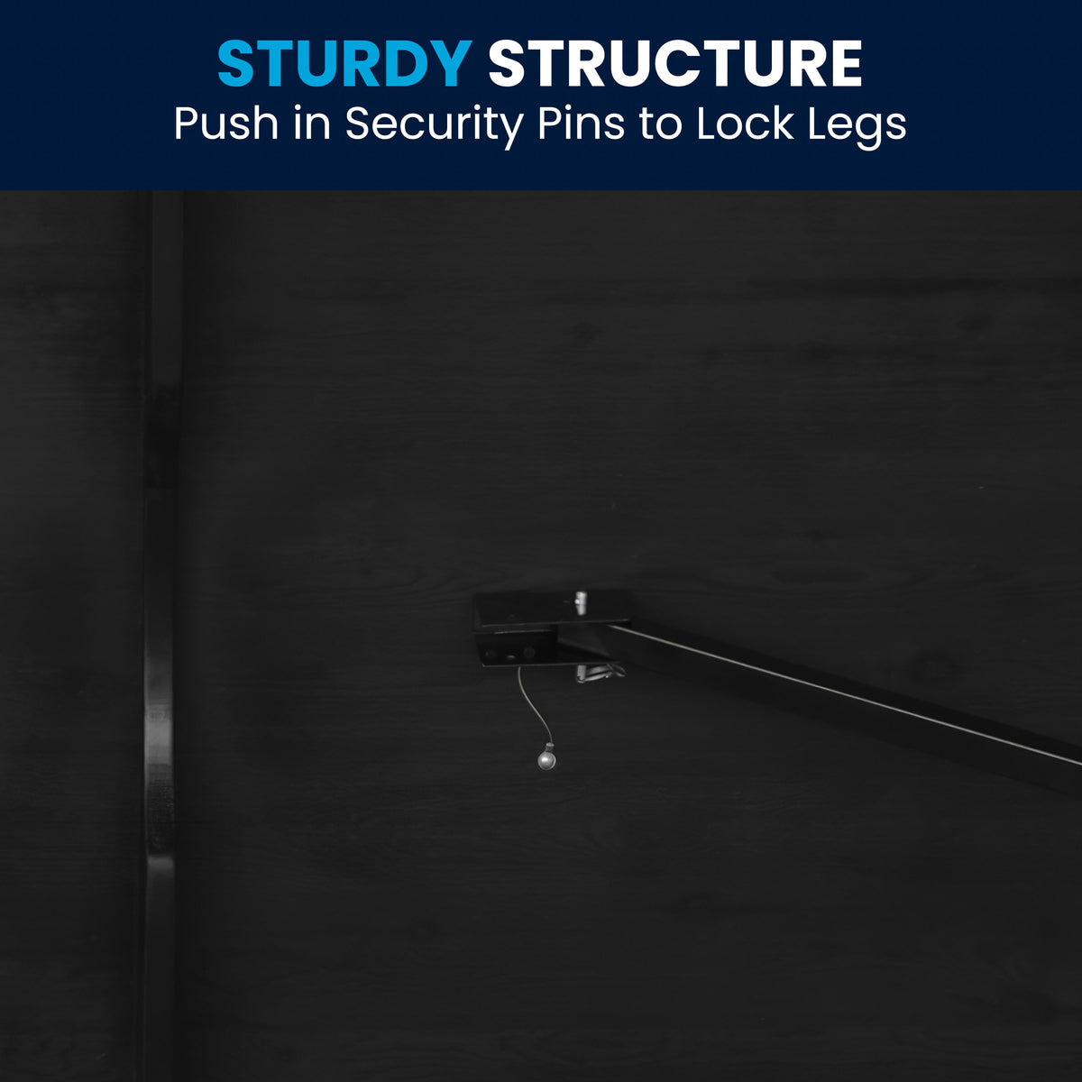 Black Wash |#| 9' x 40" Rectangular Rustic Solid Pine Farmhouse Folding Table in Black Wash