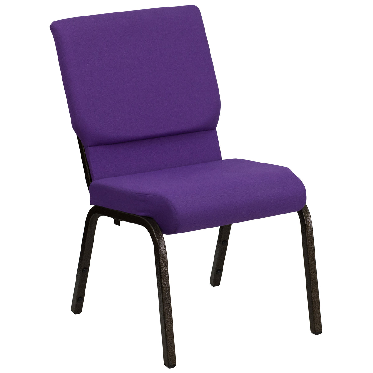 Purple Fabric/Gold Vein Frame |#| Stacking Auditorium Chair with 19inch Seat - Purple Fabric/Gold Vein Frame