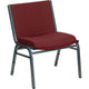 Burgundy |#| Big & Tall 1000 lb. Rated Burgundy Fabric Stack Chair - Reception Seating