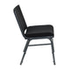 Black |#| Big & Tall 1000 lb. Rated Black Fabric Stack Chair - Reception Seating